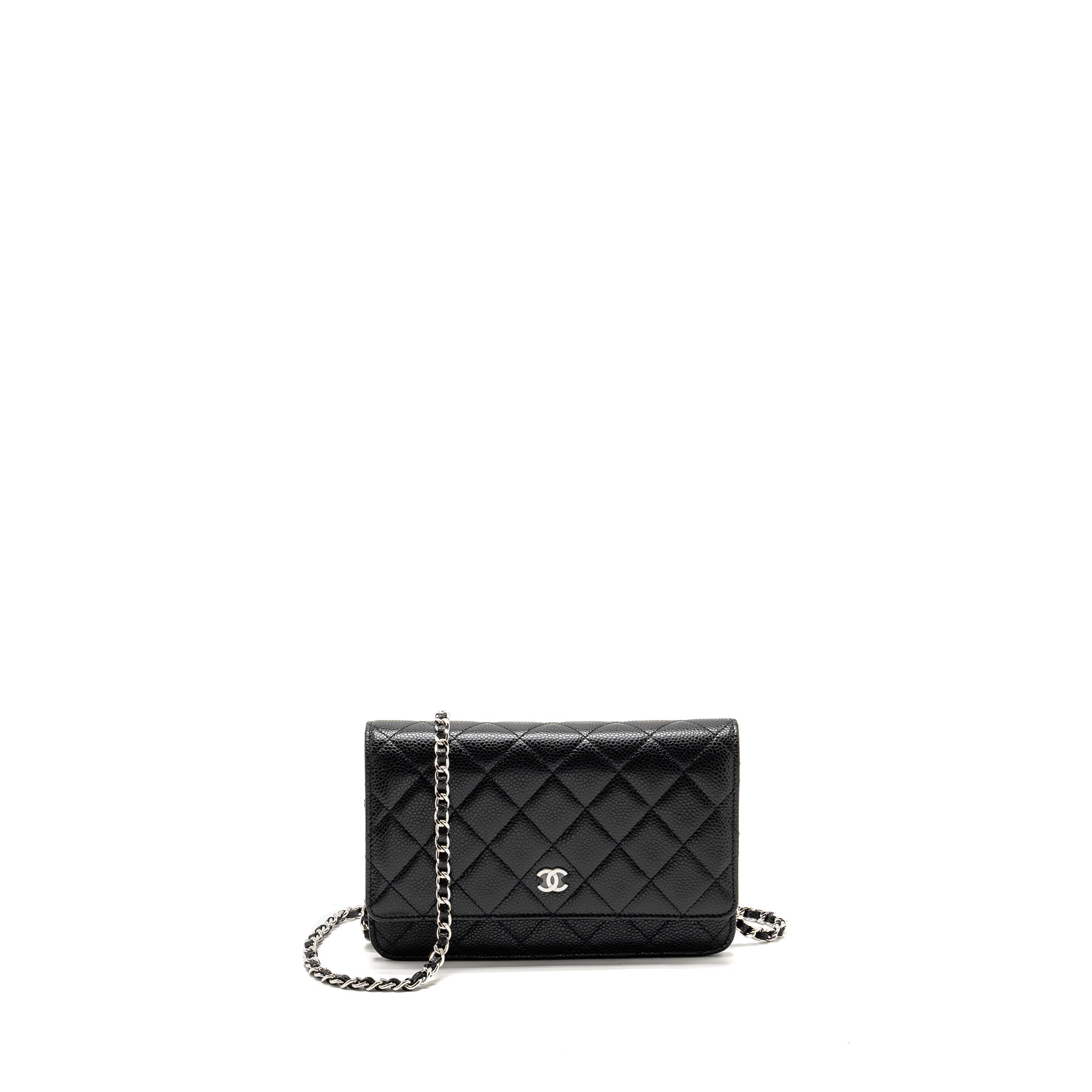 Chanel Classic Wallet On Chain Caviar Black  (Microchip)