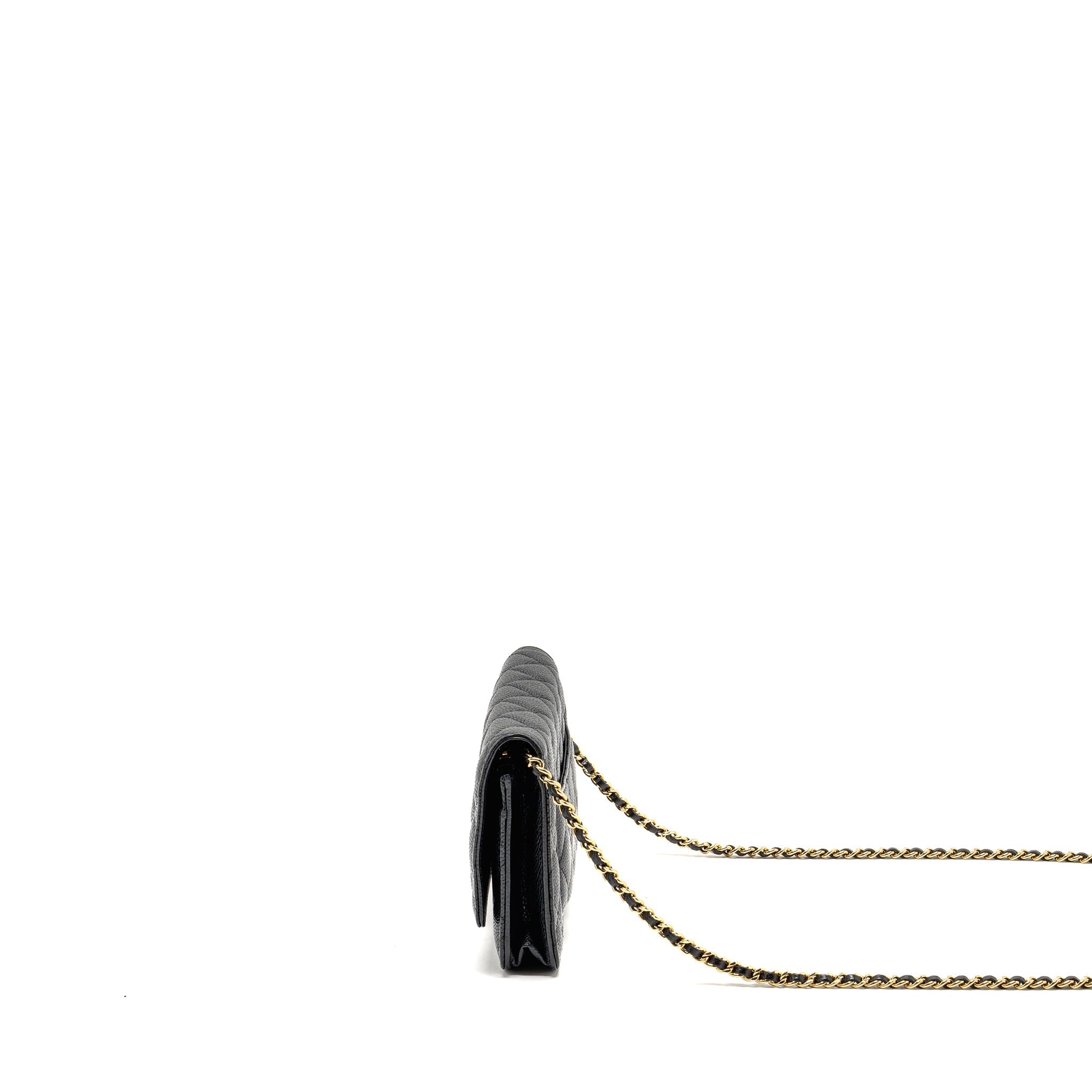 CHANEL Classic Wallet On Chain Caviar Black