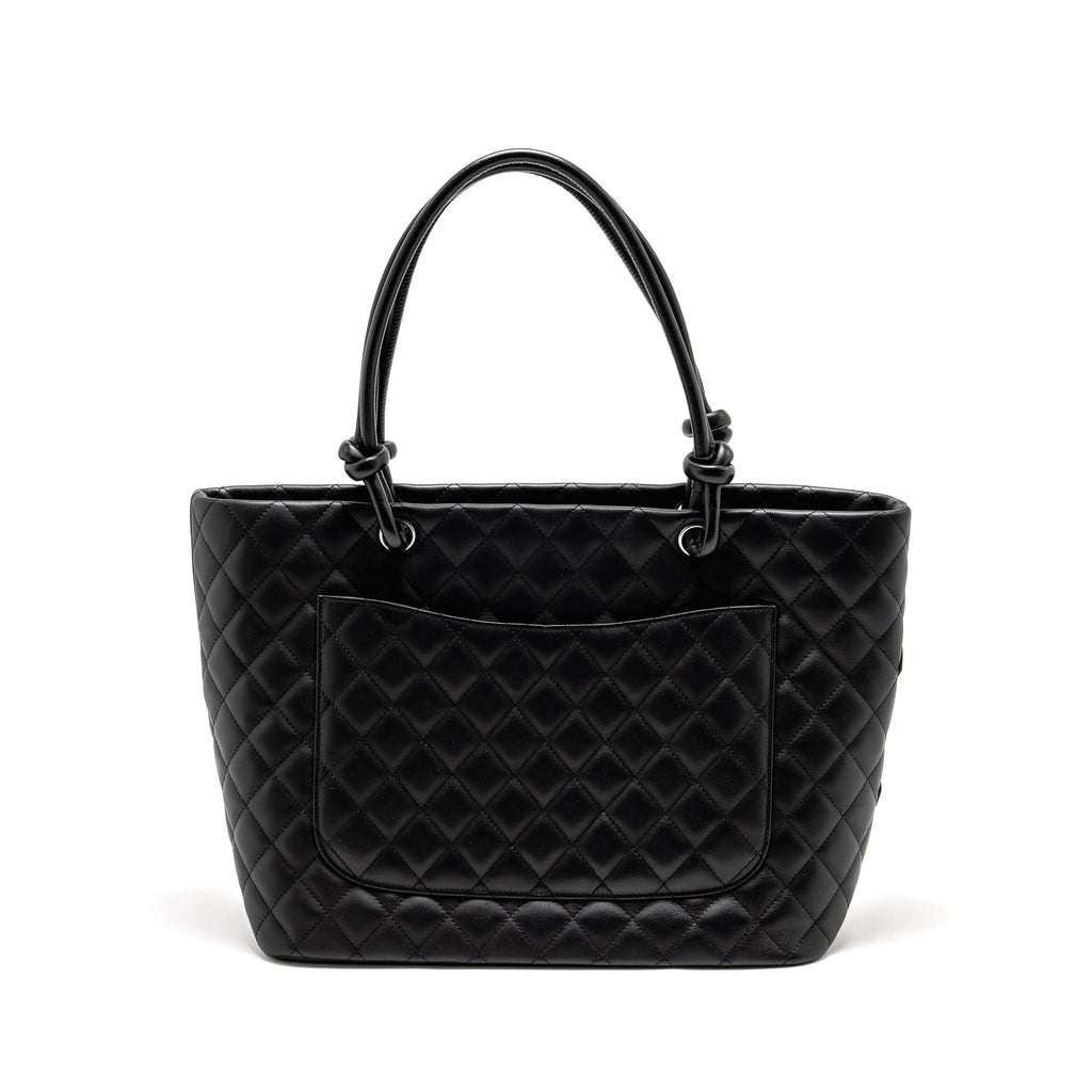 Chanel Cambon Ligne Tote Bag calfskin Black