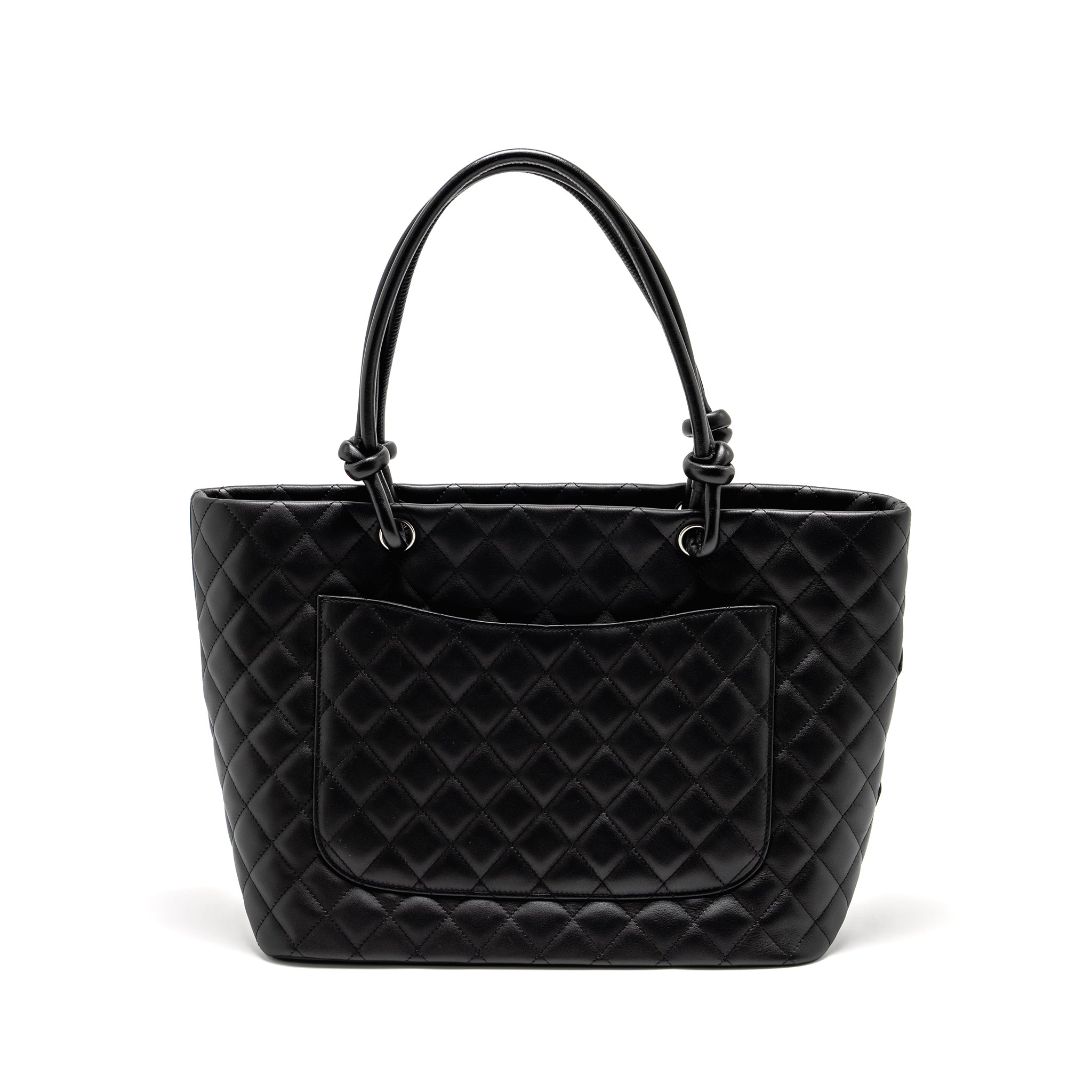 Chanel Cambon Ligne Tote Bag calfskin Black