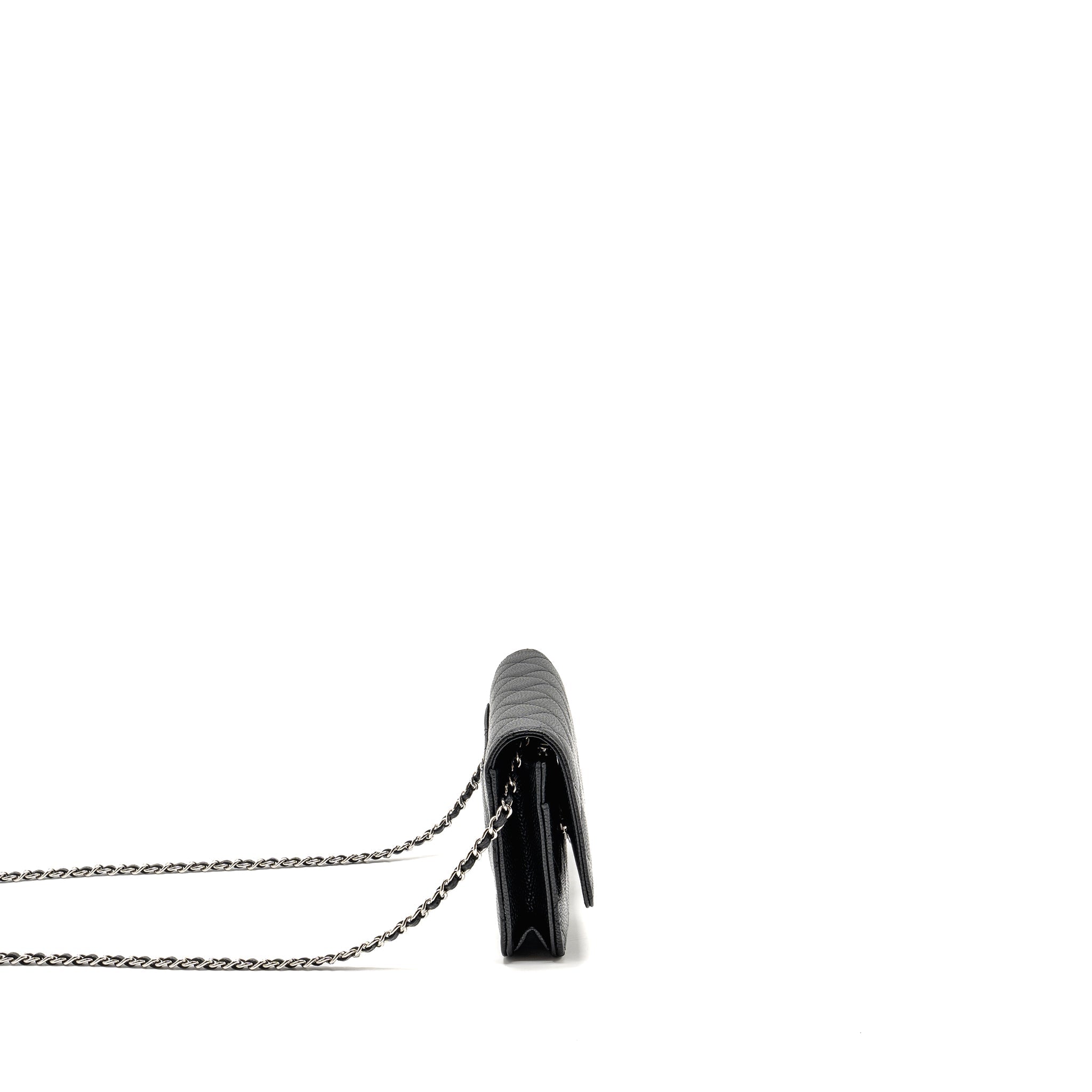 Chanel Classic Wallet On Chain Caviar Black  (Microchip)