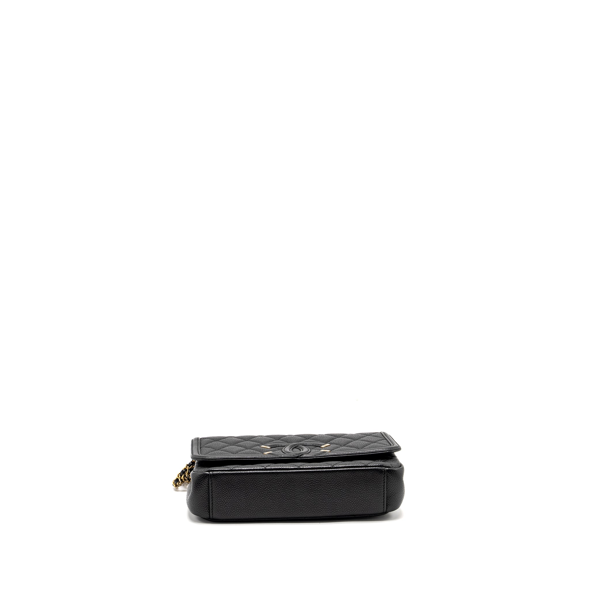 Chanel Filigree Flap Bag Caviar Black
