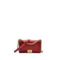Chanel Medium Boy Bag Lambskin Red Brushed