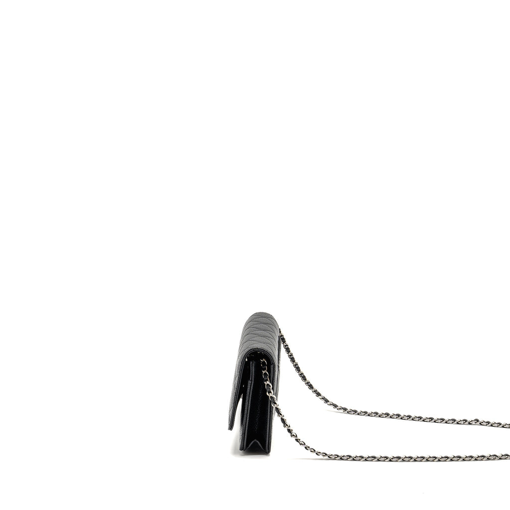 Chanel Classic Wallet On Chain Caviar Black  (Microchip)