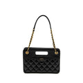 Chanel 23S Clutch Bag With Chain Calfskin Black Brush  (microchip)
