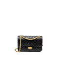 Chanel Small 2.55 Reissue Double Flap Bag Aged Calfskin Black  (Microchip)