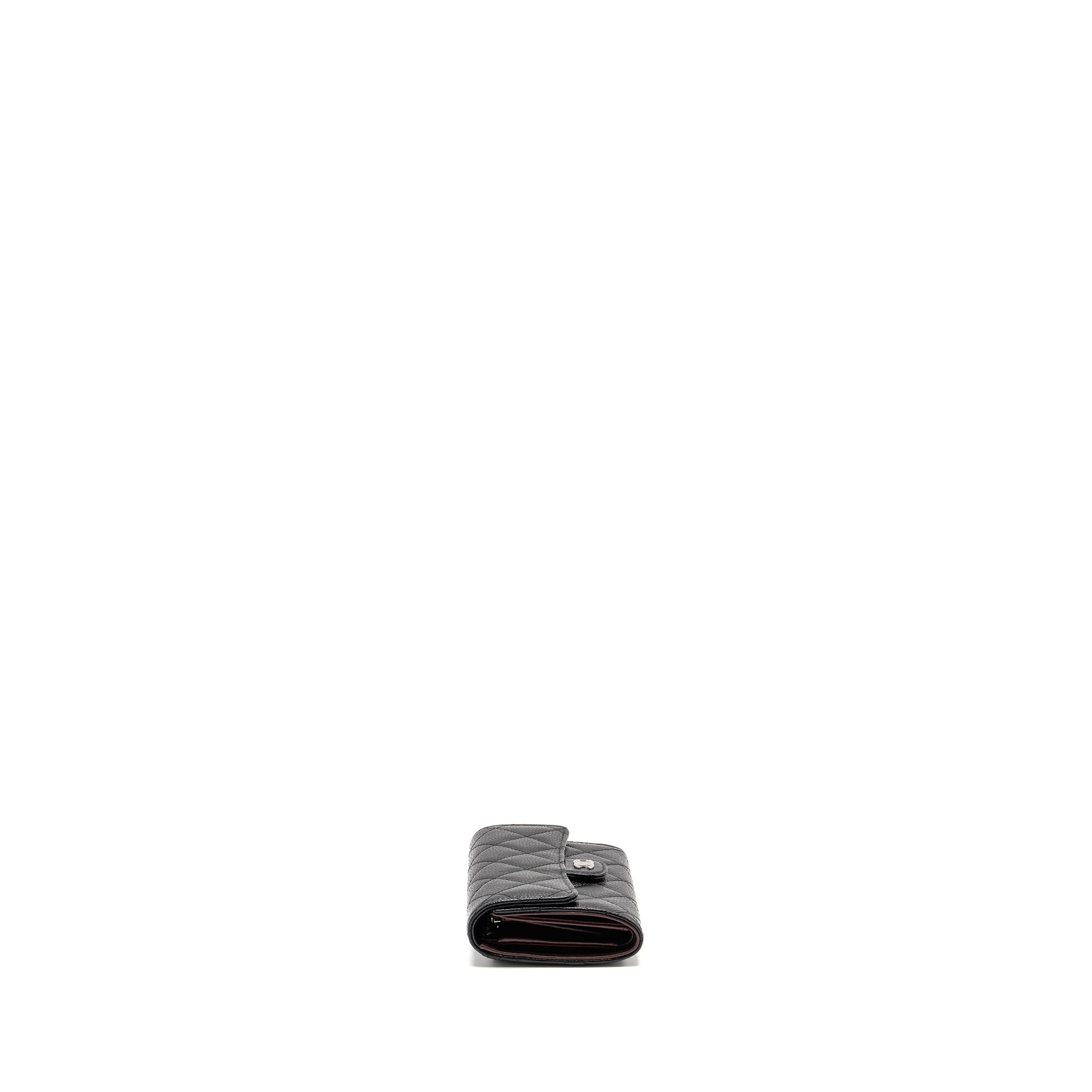 Chanel Classic Flap Wallet Caviar Black  (Microchip)