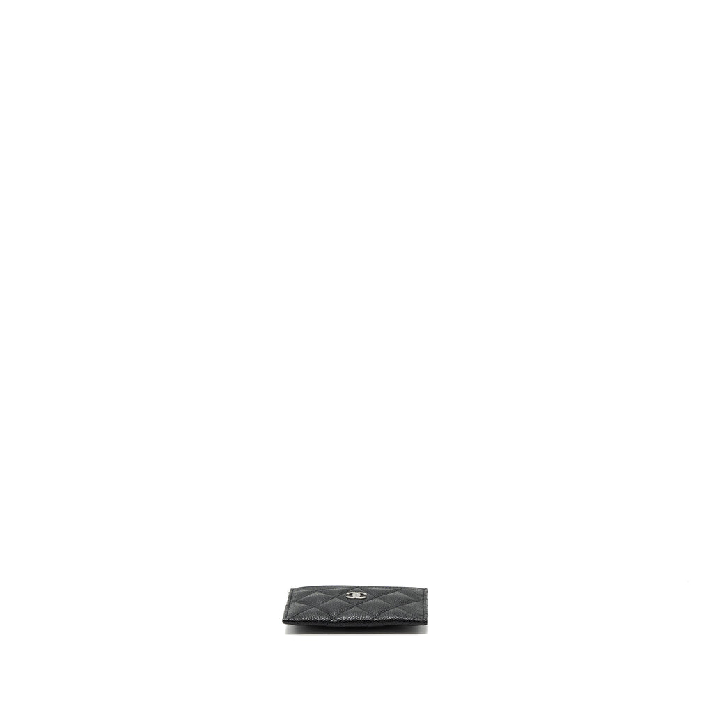 Chanel Classic Card Holder Caviar Black ( Microchip)