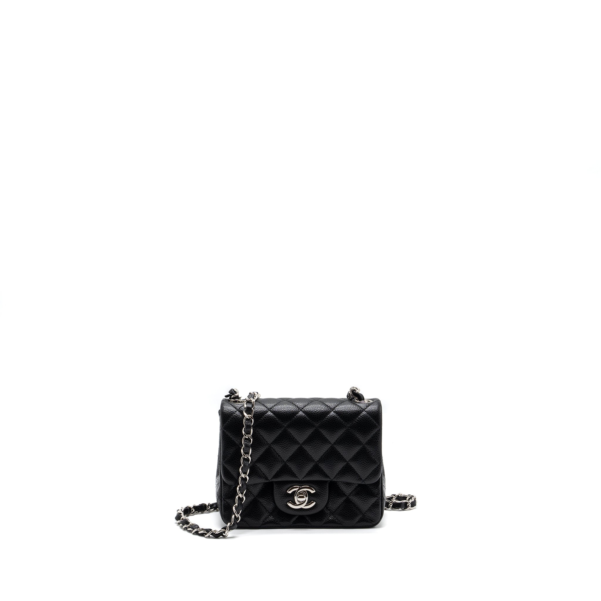 Chanel Classic Mini Square Flap Bag Caviar Black