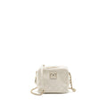 Chanel Mini Camera Bag with Chain Calfskin White L