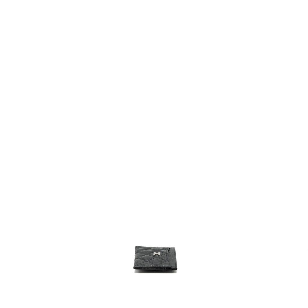 Chanel Classic Card Holder Caviar Black ( Microchip)