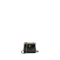 Chanel Quilted Mini Clip Purse With Chain Aged Calfskin Black L (microchip)