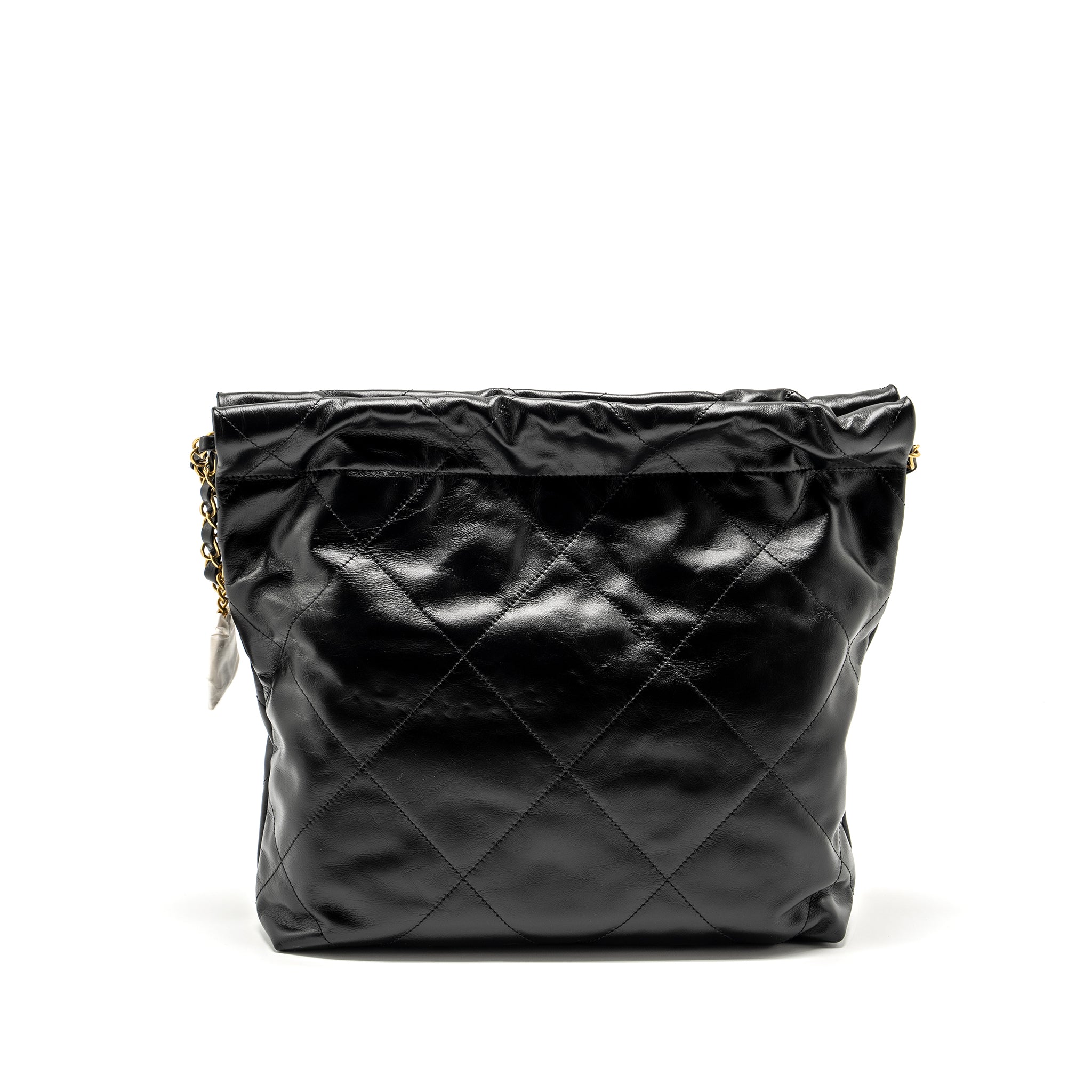 Chanel Small 22 Bag Shiny Calfskin Black  (Microchip)