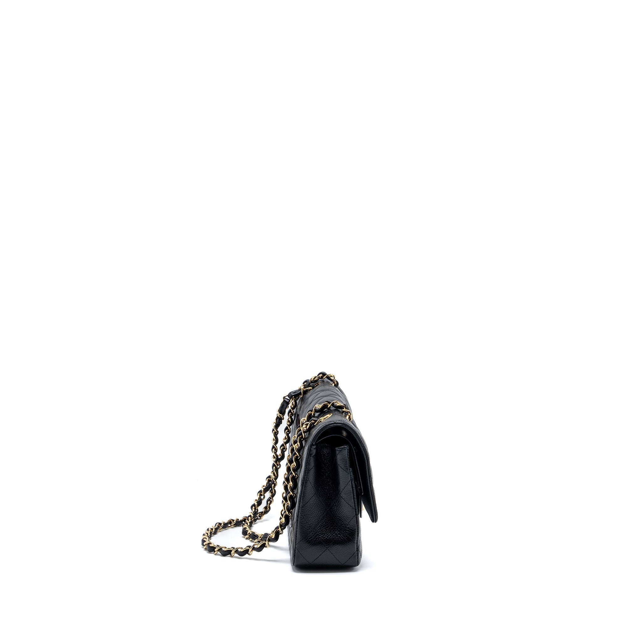 Chanel Medium classic double flap bag caviar black