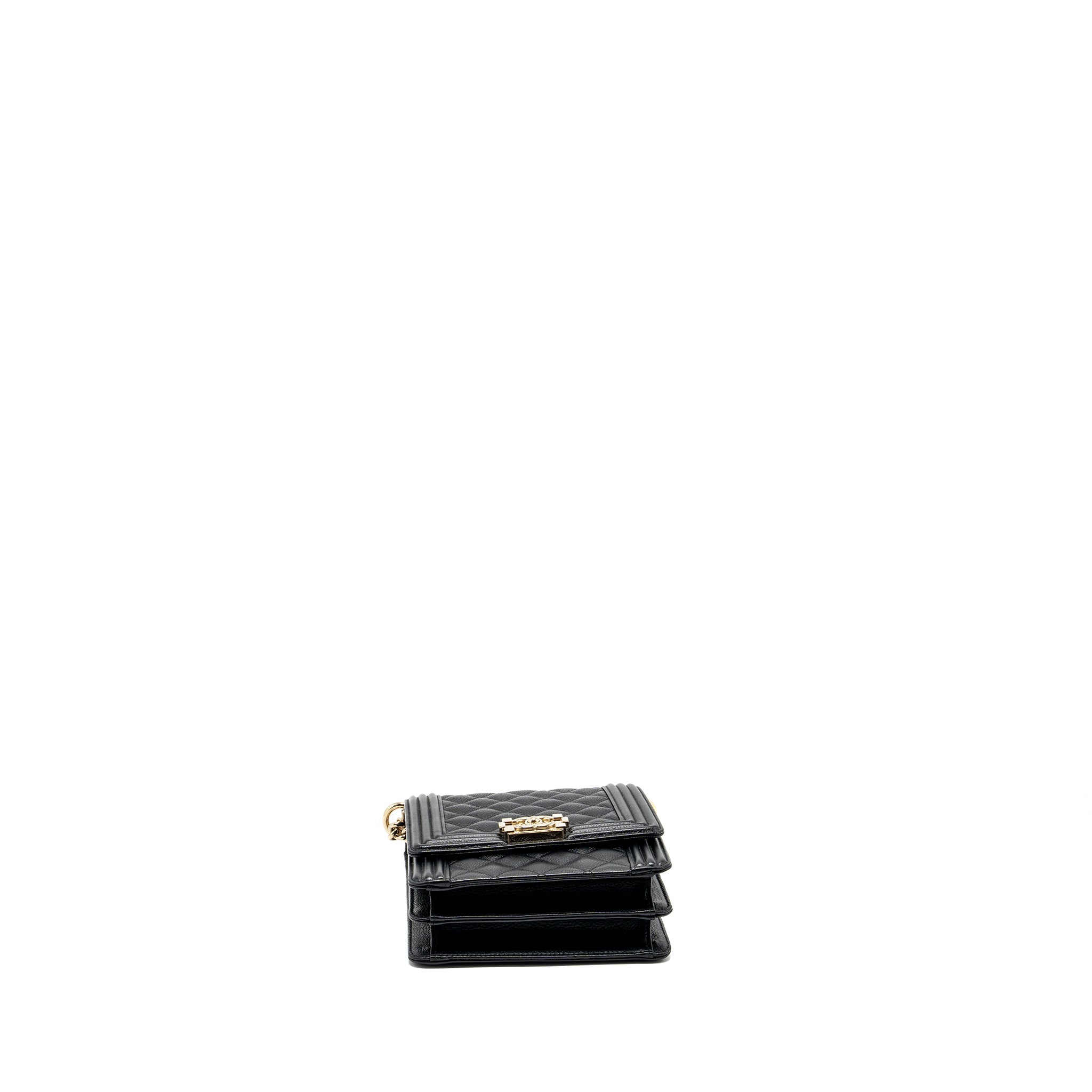 Chanel North South Boy Bag Caviar Black L