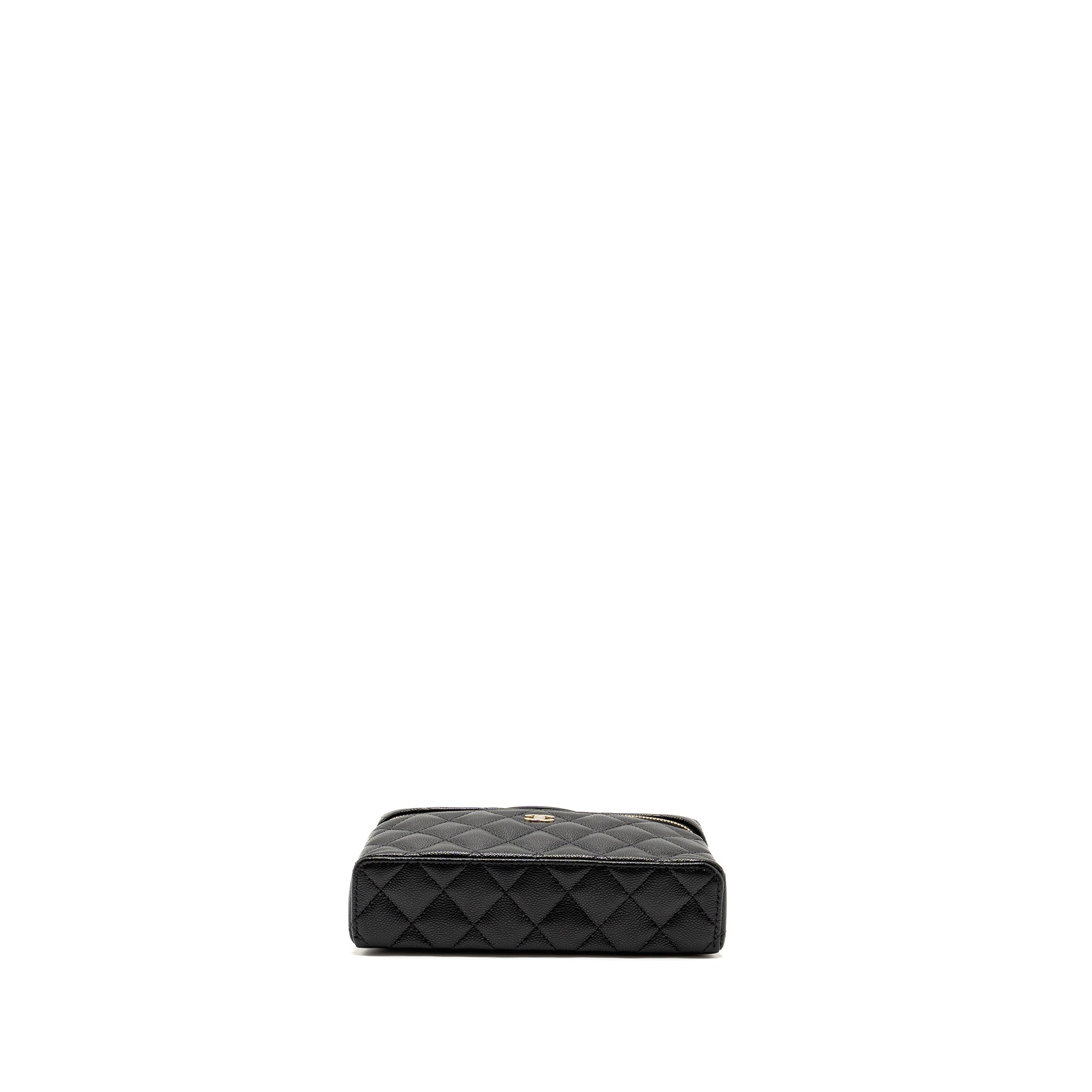 Chanel CC Top Handle Vanity Bag Caviar Black L (Microchip)