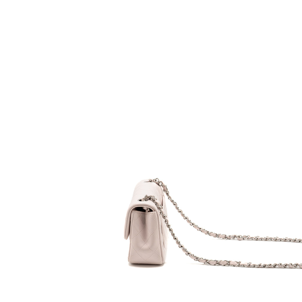 Chanel Mini Rectangular Flap Bag Lambskin Light Pink  (Microchip)