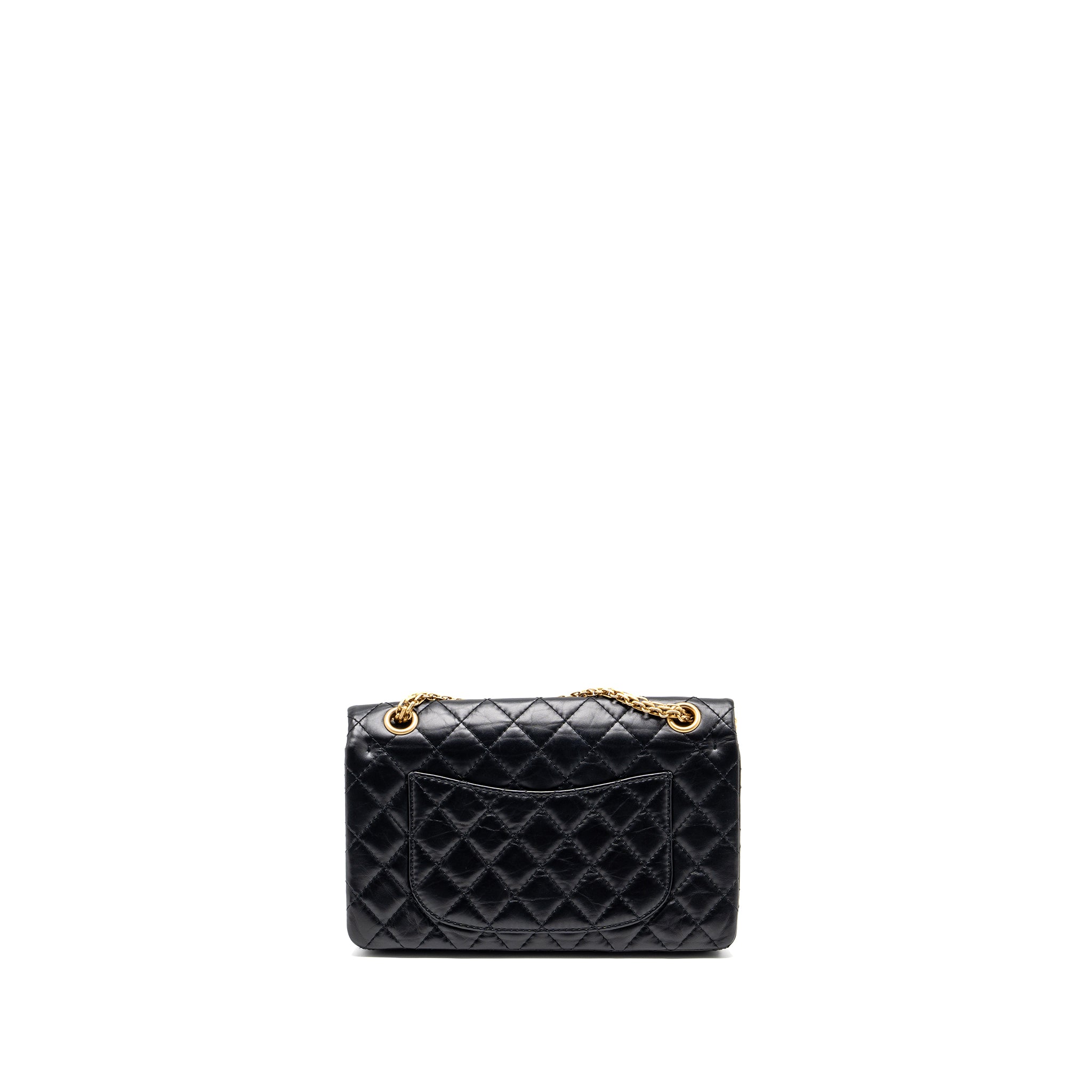 Chanel Small 2.55 reissue double flap bag aged calfskin black