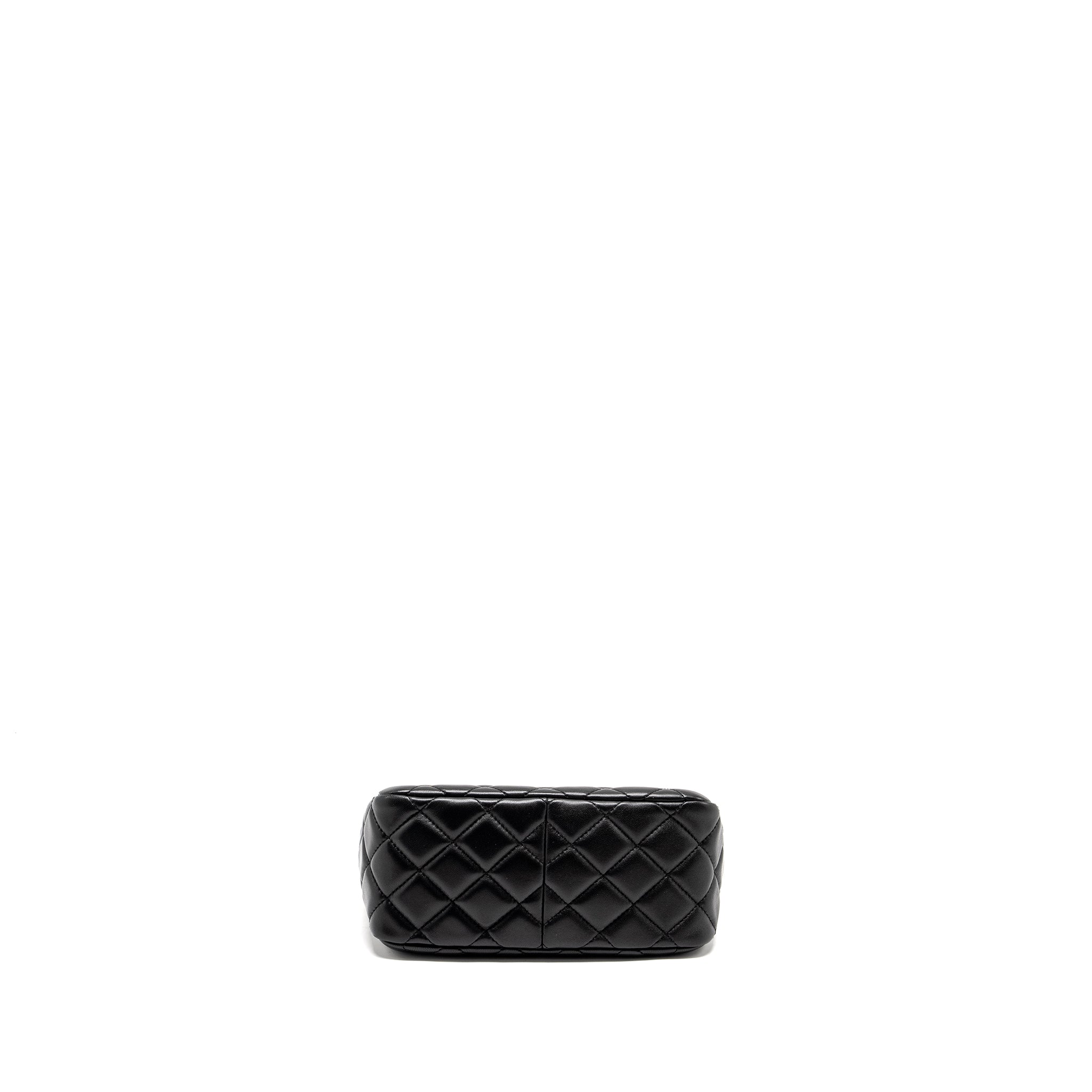 Chanel 22B Pearl Crush Hobo Bag Lambskin BLACK  (Microchip)
