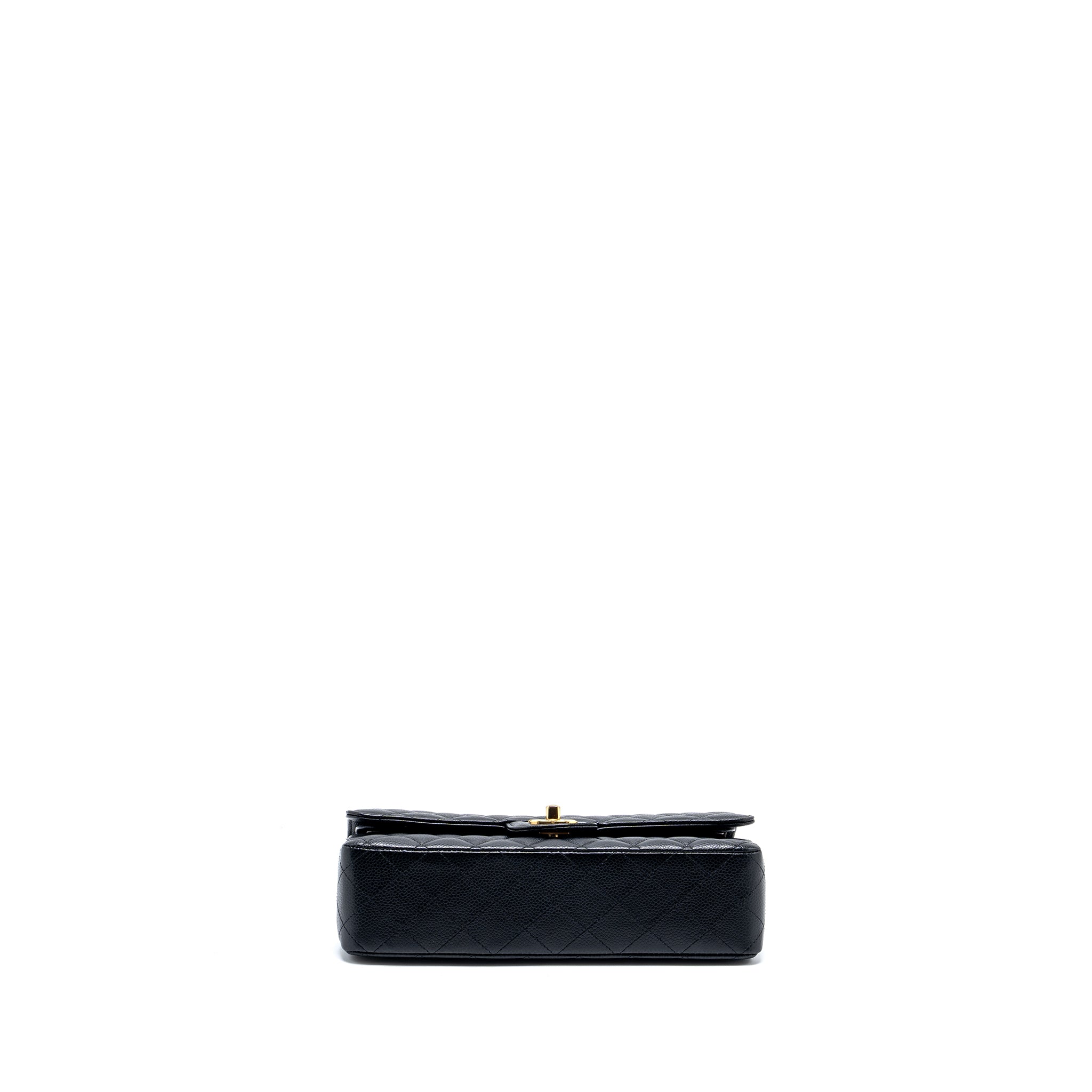 Chanel Medium classic double flap bag caviar black