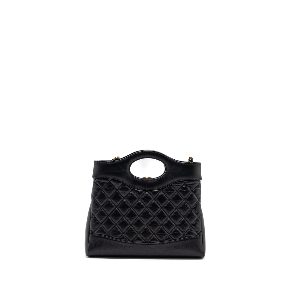Chanel 23A Mini 31 Bag Calfskin Black L(Microchip)