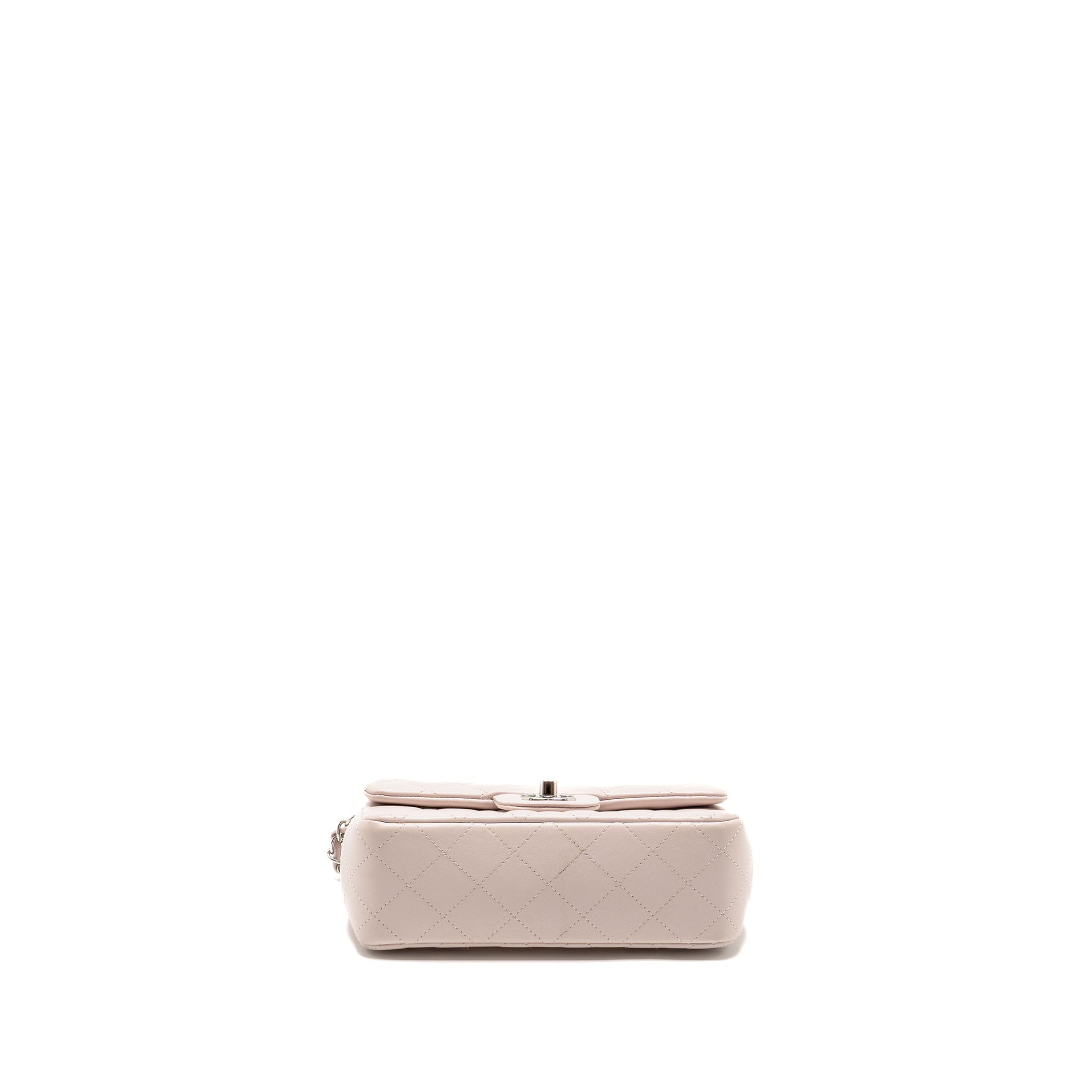 Chanel Mini Rectangular Flap Bag Lambskin Light Pink  (Microchip)