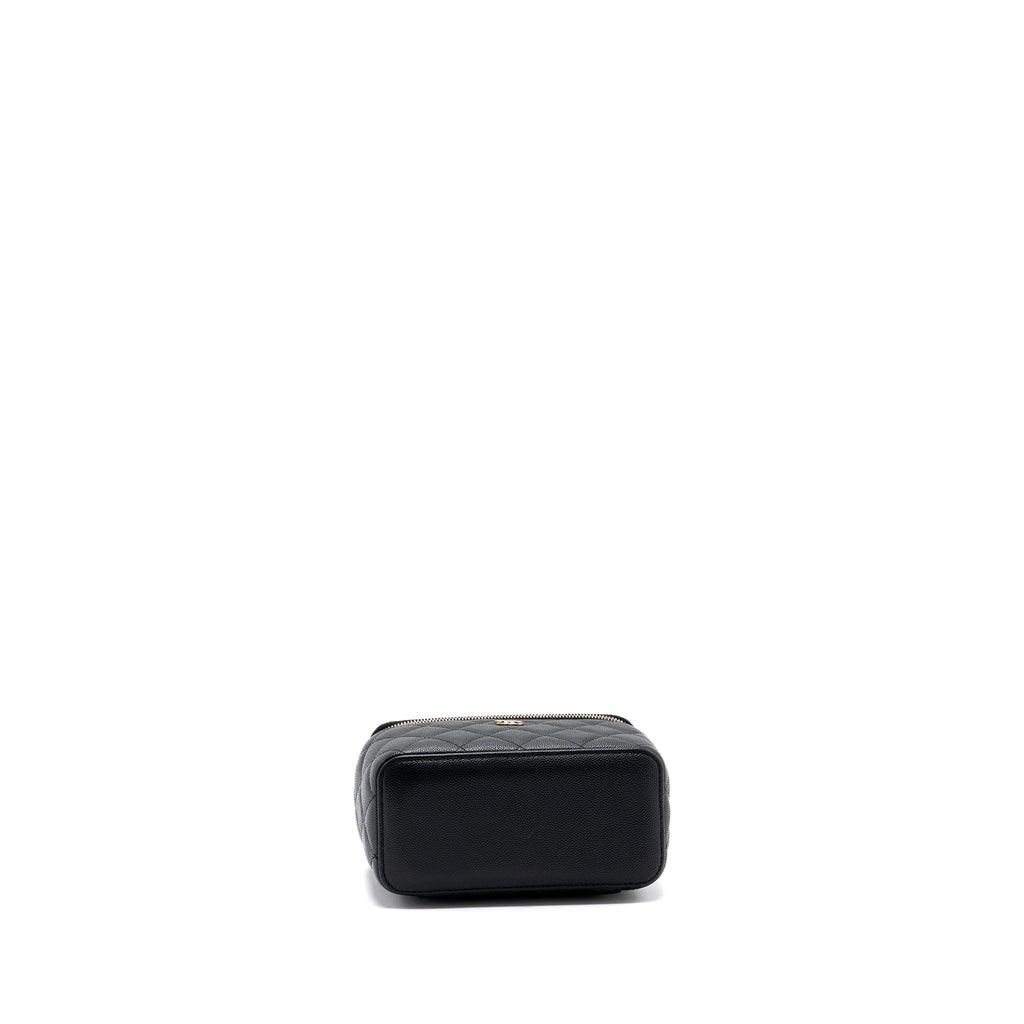 Chanel Long Vanity Case Caviar Black L