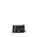 Chanel Coco Love Mini Flap Bag with Adjustable Chain Caviar Black  (Microchip)