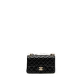 Chanel Mini Rectangular Flap Bag Lambskin Black L (Microchip)