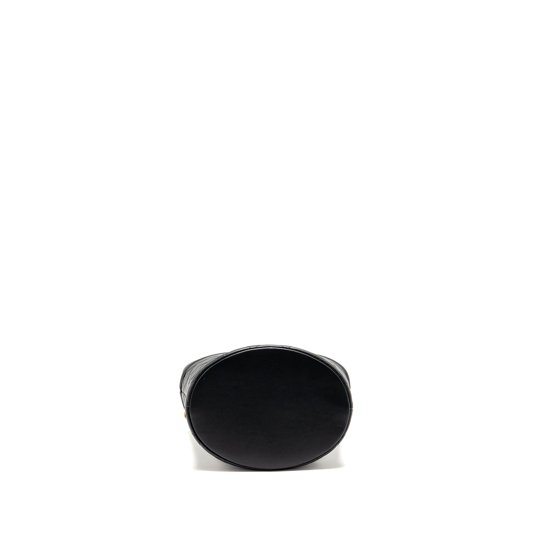 Chanel Top Handle Boy Bucket Bag Lambskin Black
