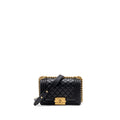 Chanel small boy bag Calfskin black