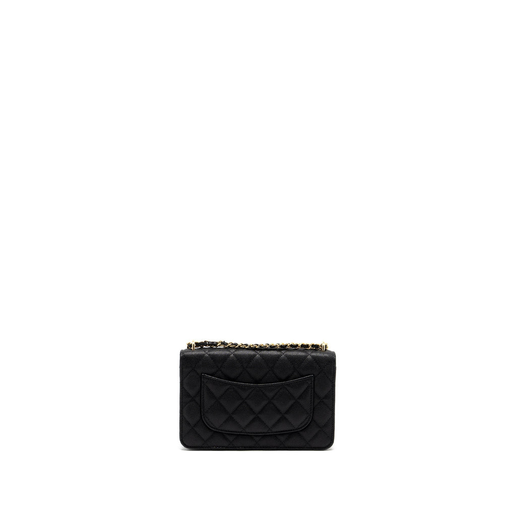 Chanel Wallet on Chain with Pocket Black Caviar  (Microchip)