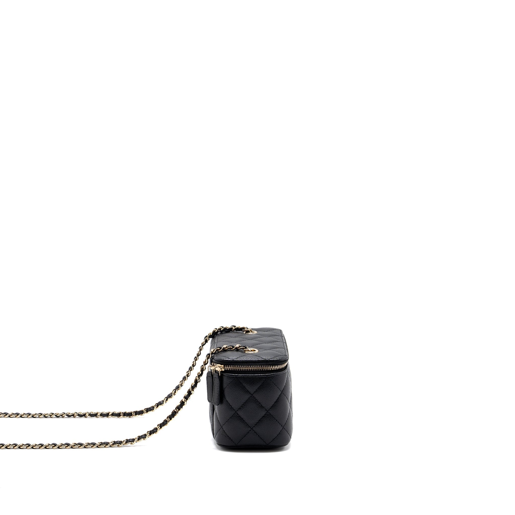 Chanel Long Vanity Case Caviar Black L