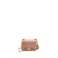 Chanel Pearl Crush Mini Square Flap Bag Lambskin Pink  (microchip)