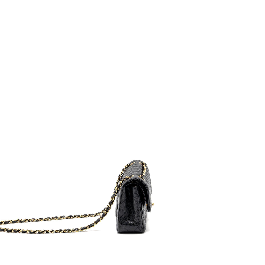 Chanel Small classic double flap bag caviar black