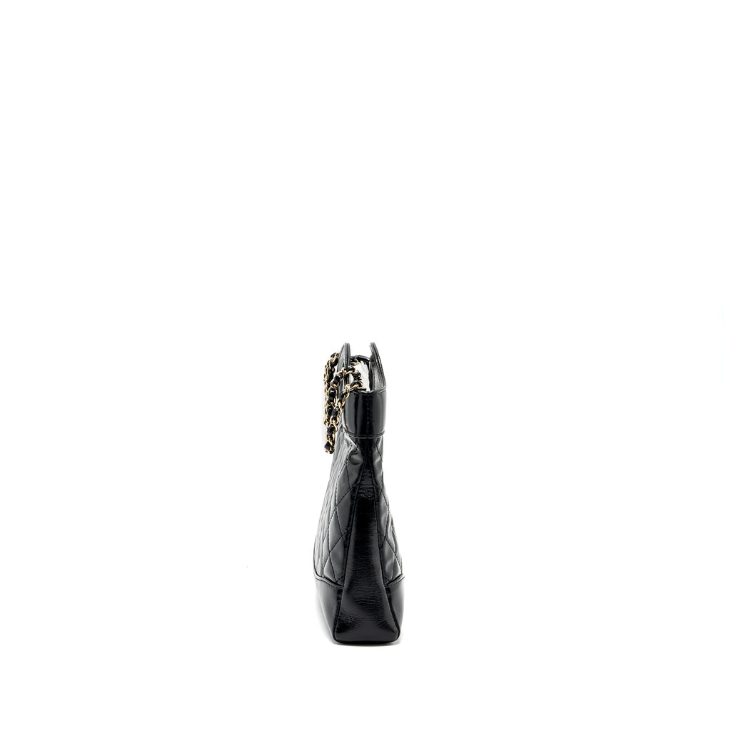 Chanel 23C mini 31 bag shiny calfskin black L (microchip)