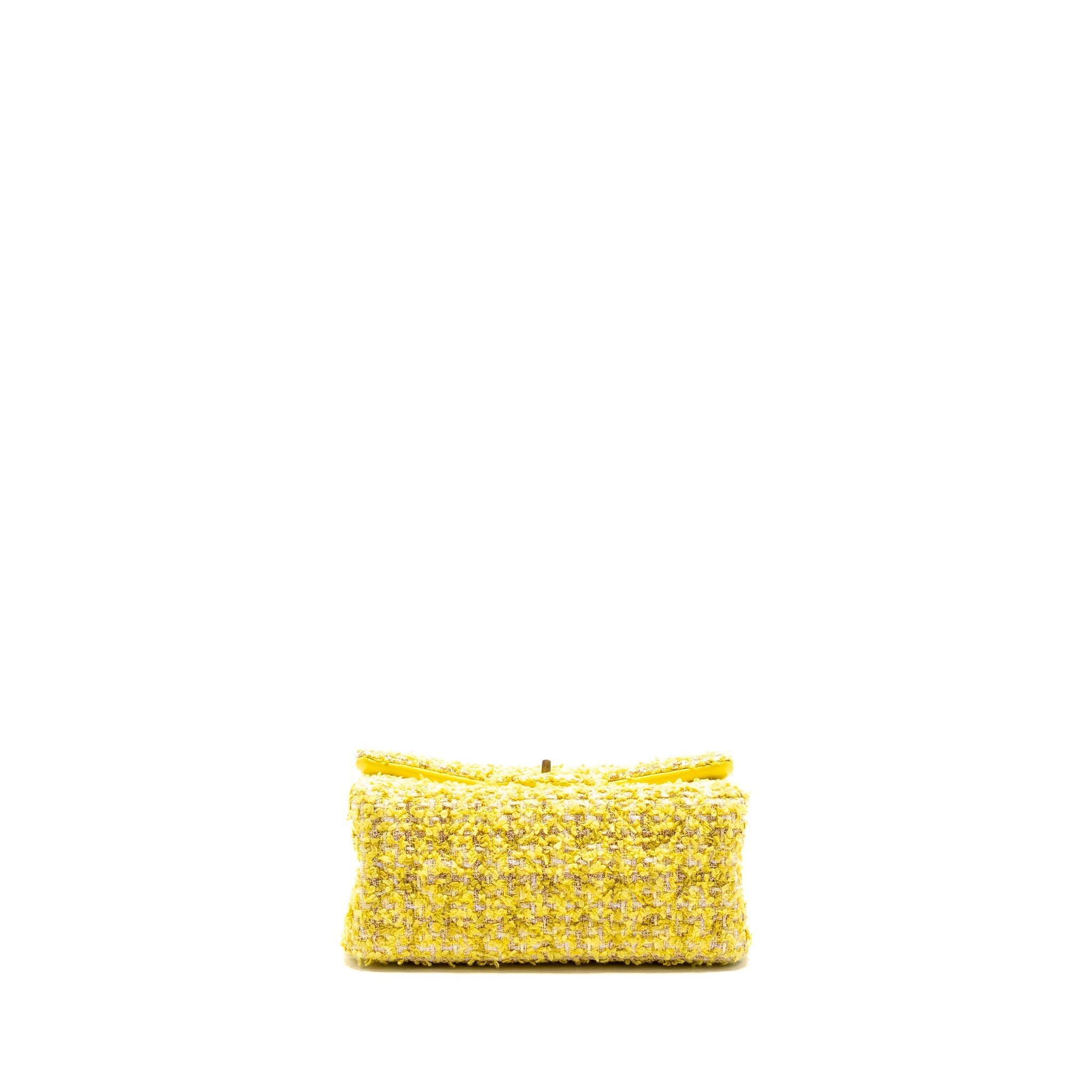 Chanel Mini 2.55 Reissue Flap Bag Tweed Yellow