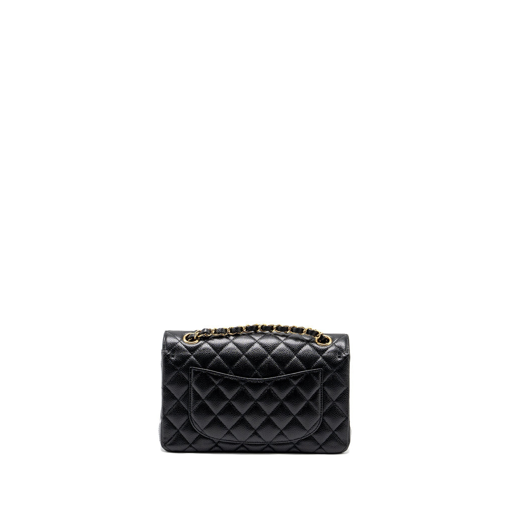 Chanel Small classic double flap bag caviar black