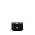 CHANEL Mini 2.55 Reissue Flap Bag Aged Calfskin Black Brushed  (Microchip)