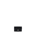 chanel classic flap card holder caviar black  (Microchip)