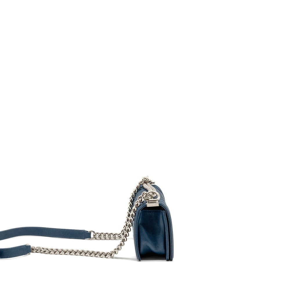 Chanel Small Boy Bag Caviar Navy