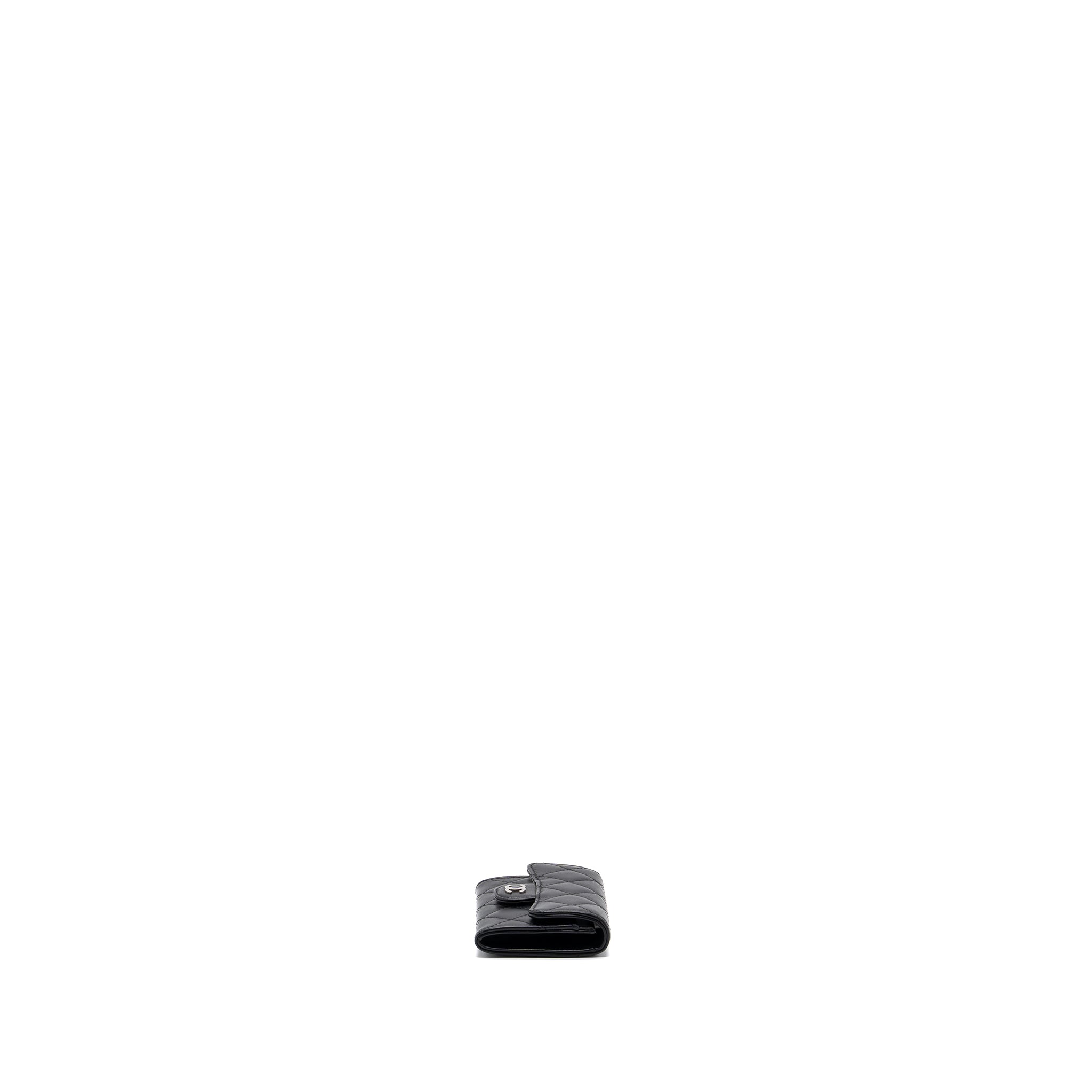 Chanel Classic flap card holder lambskin Black