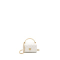 Chanel 23p rainbow letter handle mini wallet on chain calfskin white  (microchip)