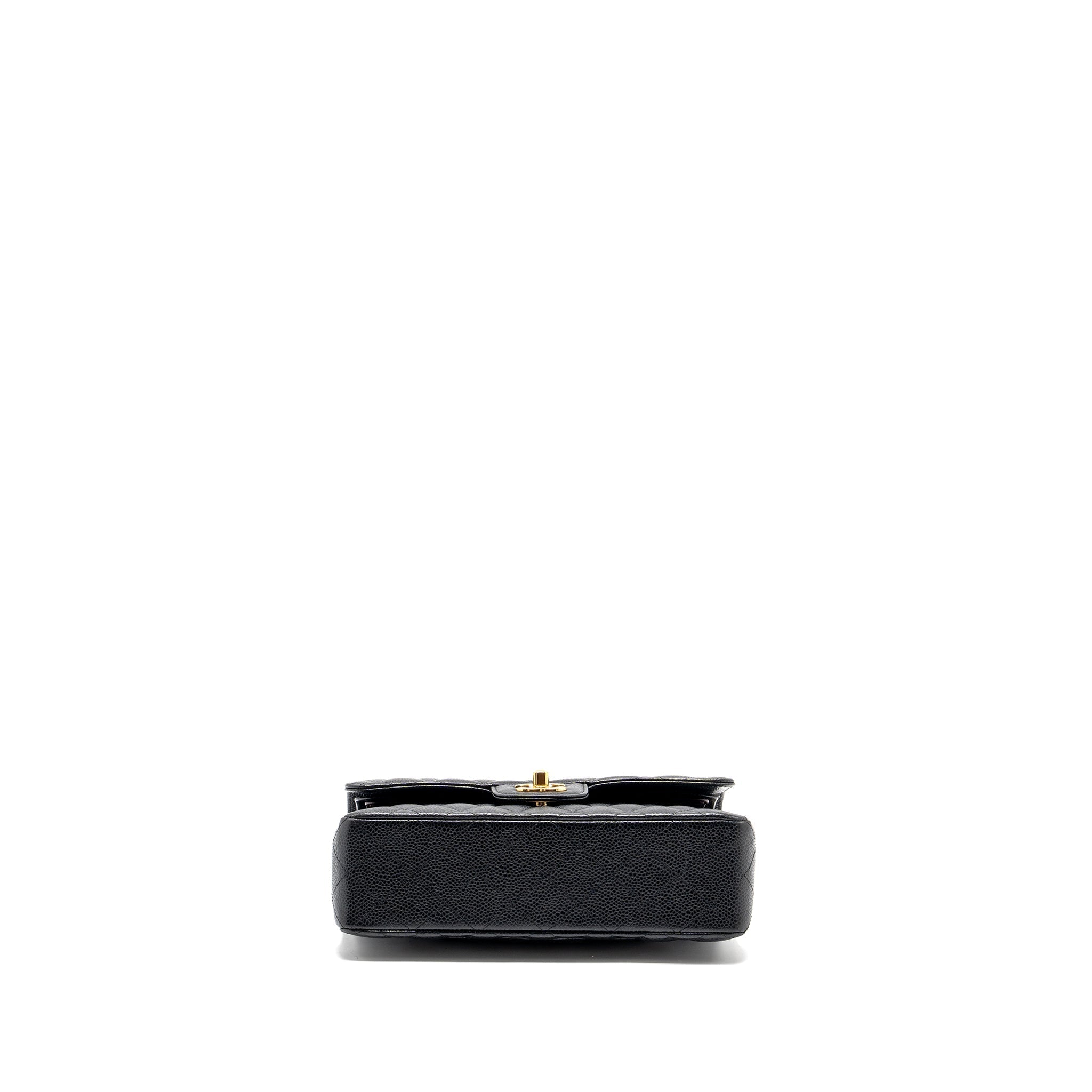 Chanel Small classic double flap bag caviar black
