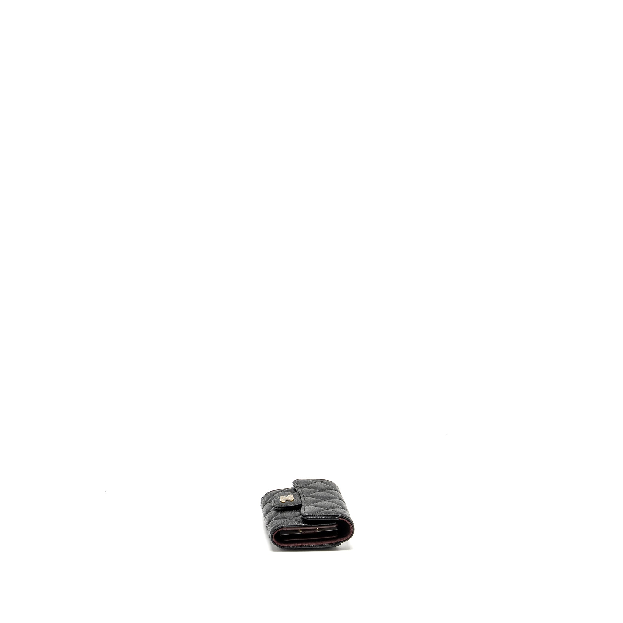 Chanel Classic Flap Key Holder Caviar Black L (Microchip)