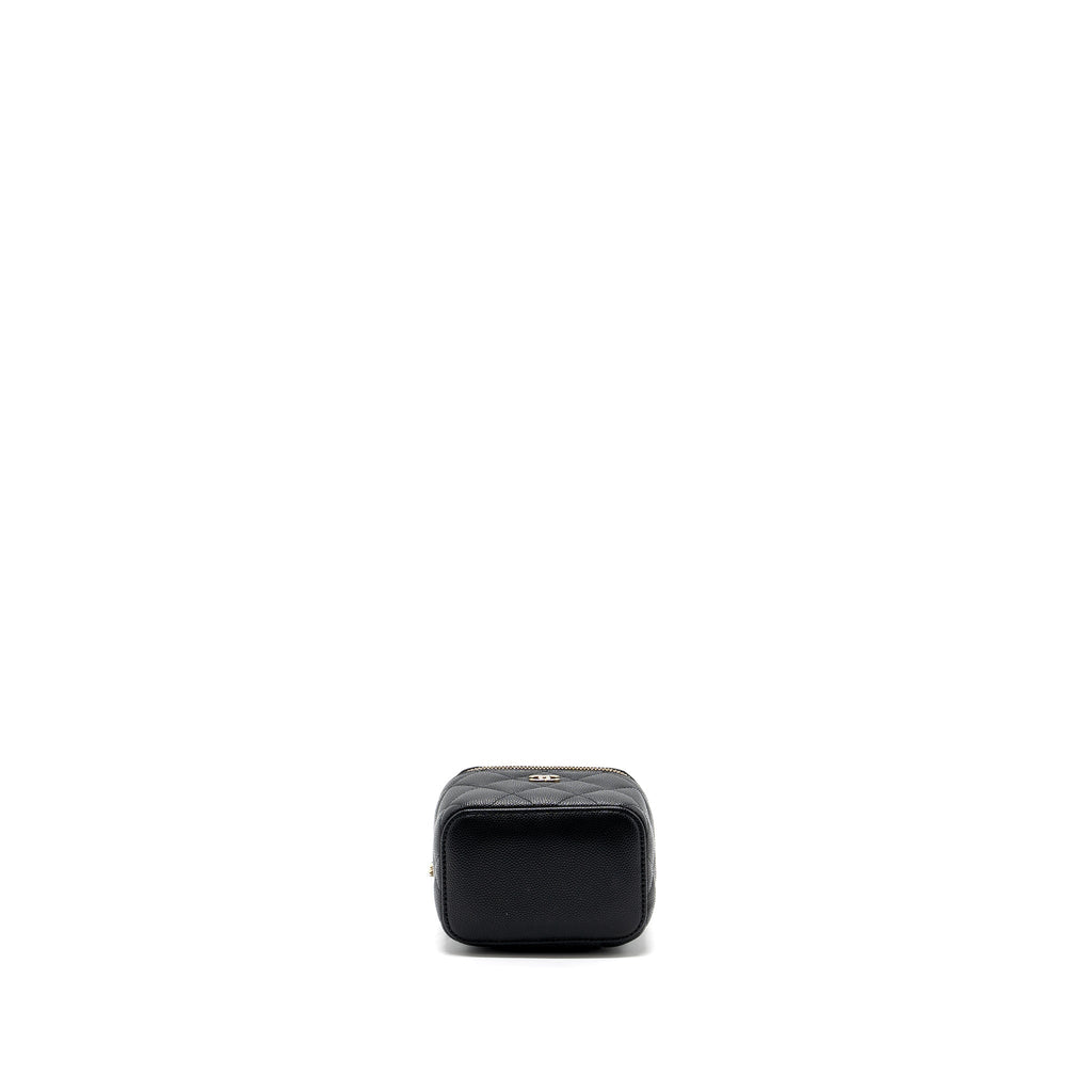 Chanel Mini Vanity Case Caviar Black L