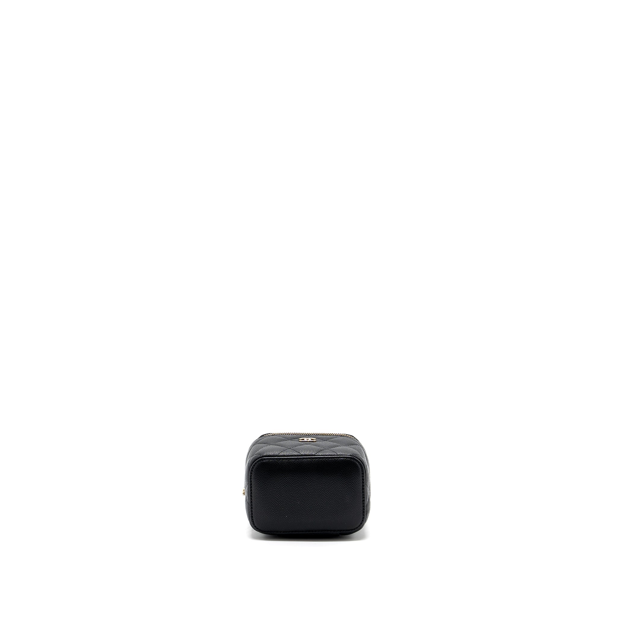 Chanel Mini Vanity Case Caviar Black L