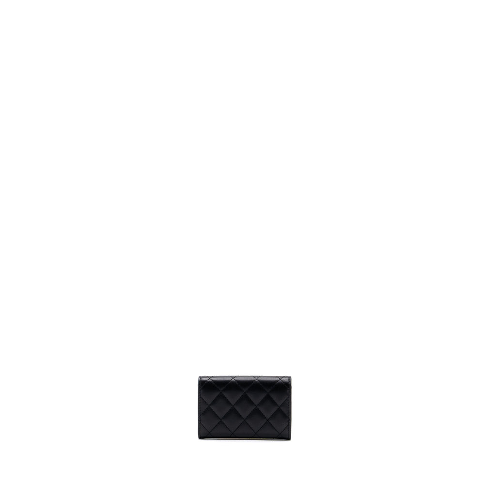 Chanel Classic flap card holder lambskin Black