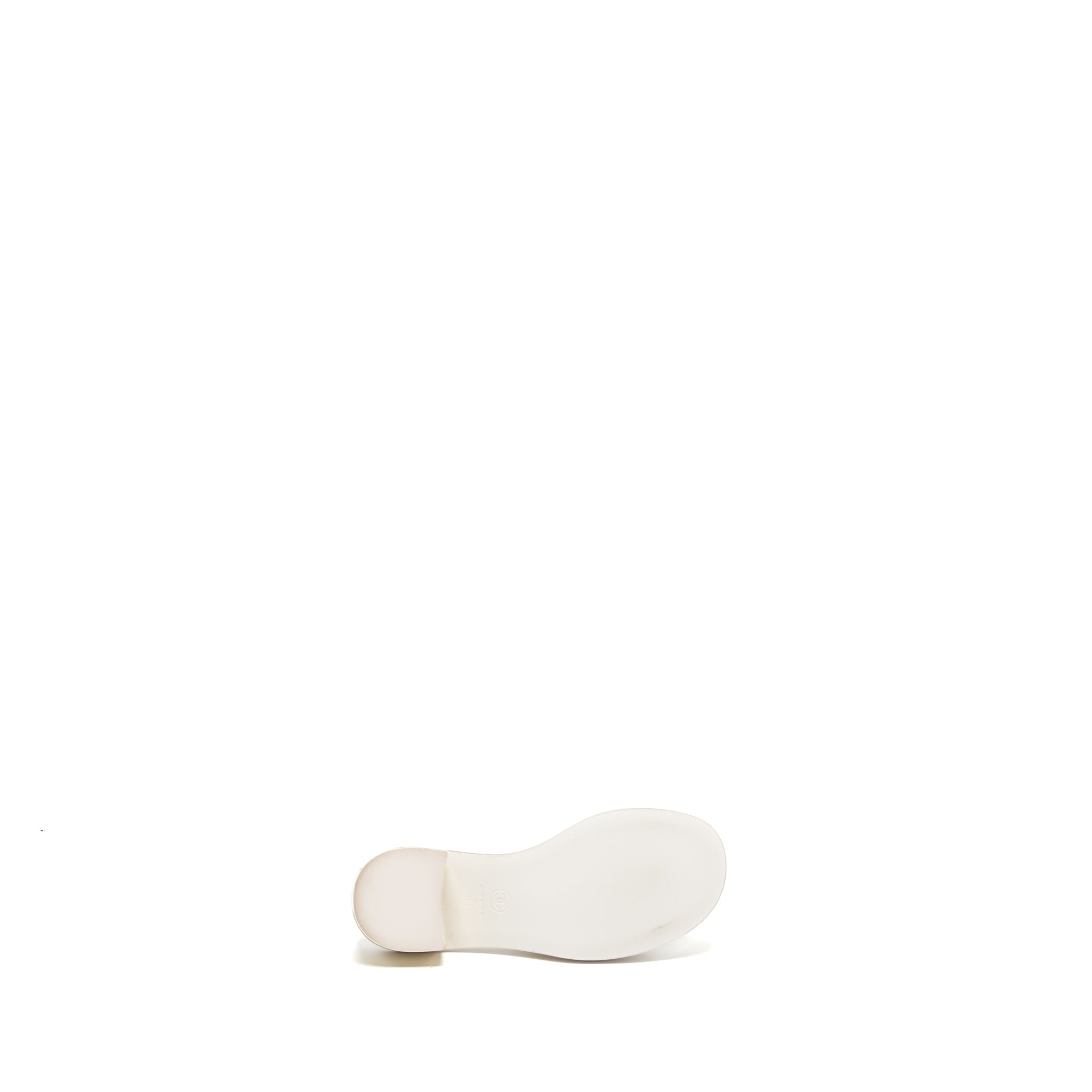Chanel Size 36 23K Mules Lambskin White