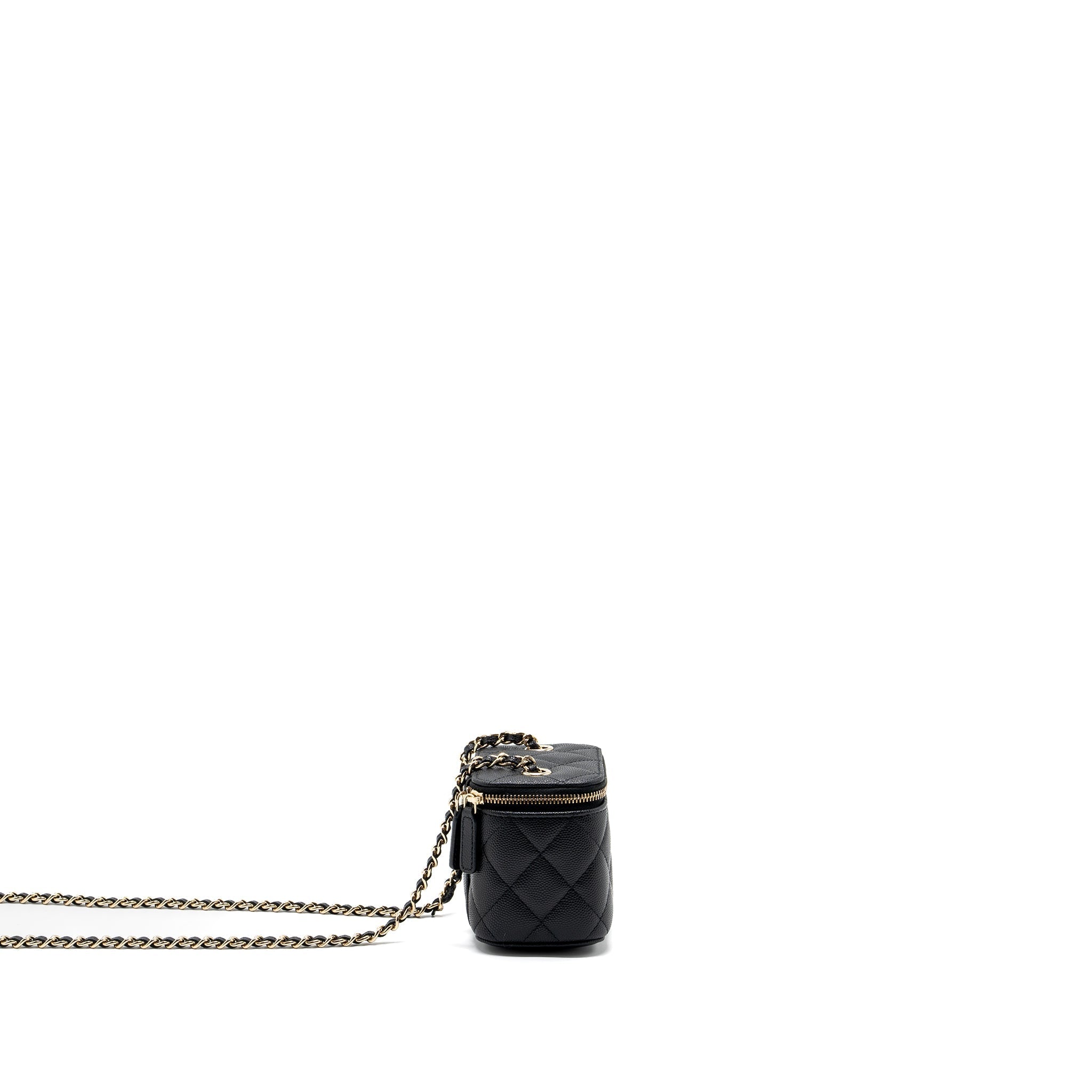 Chanel Mini Vanity Case Caviar Black L